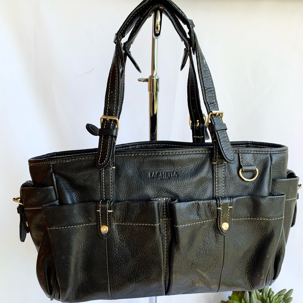 EXCELLENT CONDITION Lachetta LEATHER Tote Bag!!!! NO CALL OUTS AT ALL!! EXCEL🔥🔥🫶